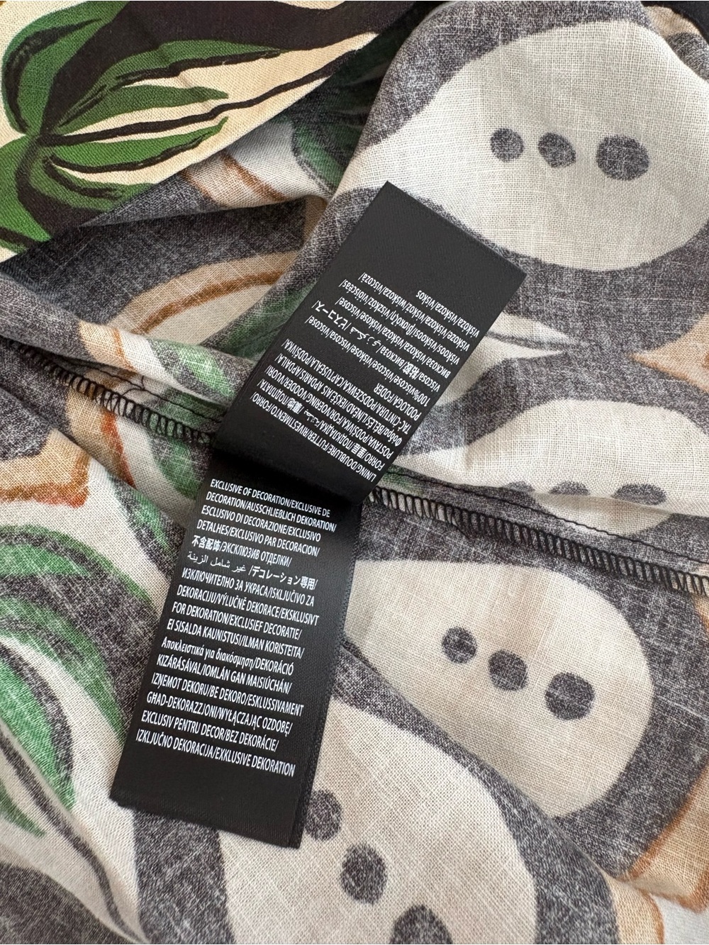 NWOT Farm Rio Off-White Coconut Tree Flow Lenzing™ Ecovero™ Euroflax™ Dress S - Picture 10 of 16
